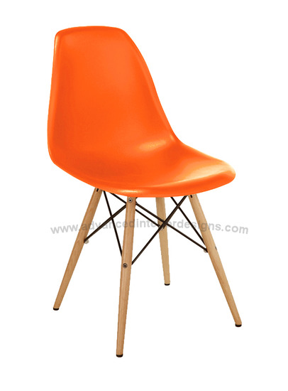 side chair orange - dowel